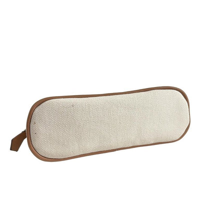 Hermes Pouch Bolide Pouch 15/bolide Pouch Mini Ivory And Brown Silver Hardware