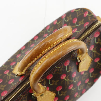 Louis Vuitton Speedy 25 Cherry Takashi Murakami M95009 Monogram Canvas Brown