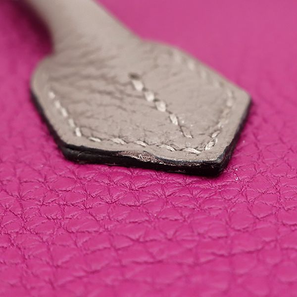 Hermes Handbag Birkin 25 Togo Rose Purple and Tourtière Gray Gold Hardware [po