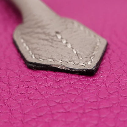 Hermes Handbag Birkin 25 Togo Rose Purple and Tourtière Gray Gold Hardware [po