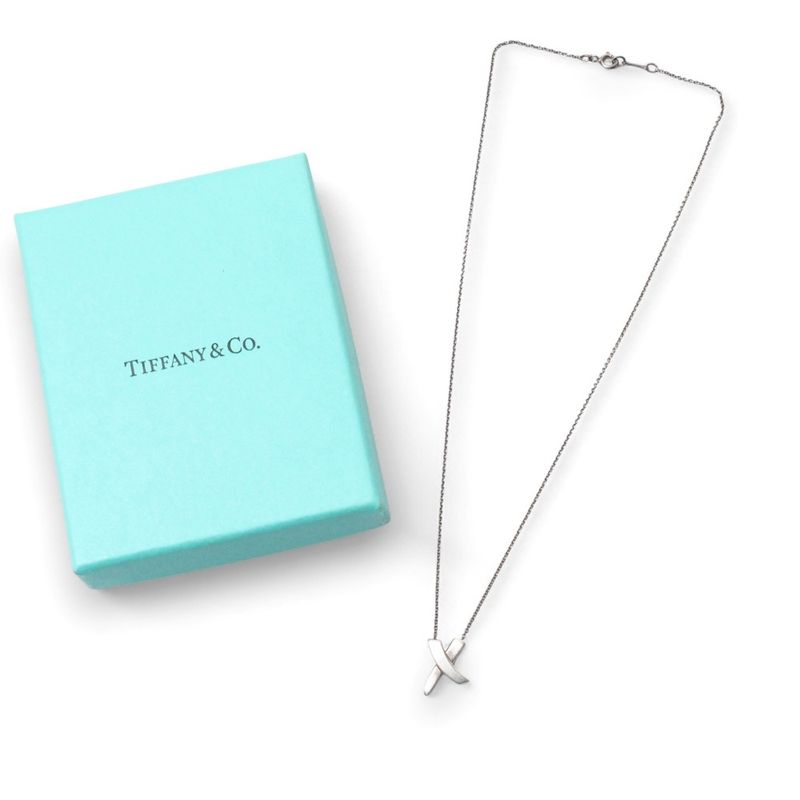 Tiffany & Co Tiffany & Co X Pendant Paloma Picasso Necklace Cross Kiss Necklace