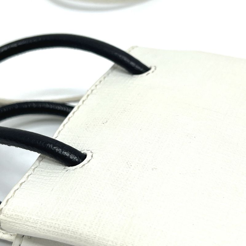 Balenciaga Tote Bag Everyday Shopping Phone Shoulder 593826 Leather White