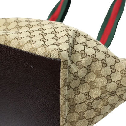 Gucci Handbag GG Canvas Tote Bag Beige