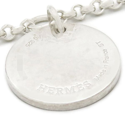 Hermes Bracelet Ex Libris PM Silver 925 18k Pink Gold Silver X Pink Gold St