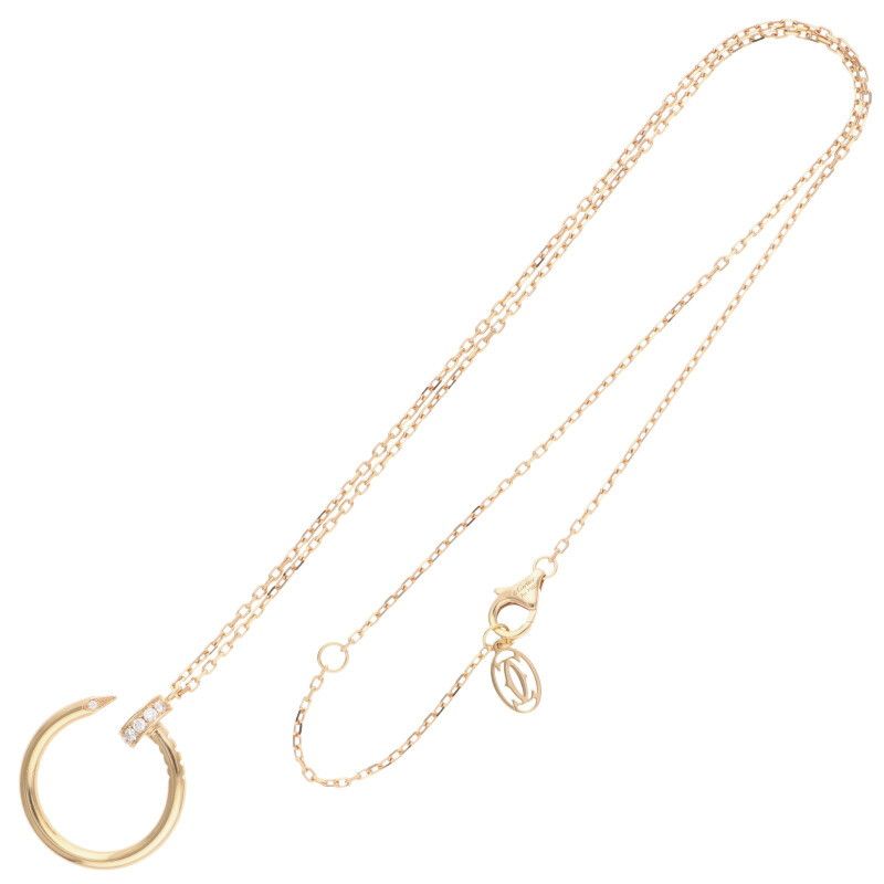 Cartier Juste Un Clou Juste UN CLOU Neclace 18K Pink Gold Diamond Necklace Men's