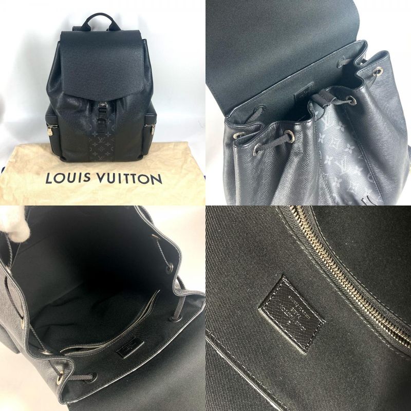 Louis Vuitton Backpack Sac Backpack M30417 Monogram Eclipse Canvas Black