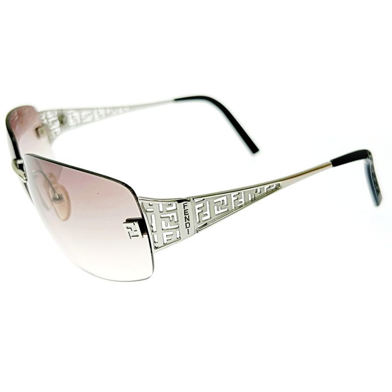 Fendi Fs364af 6215 028 125 Sunglass Es Black Silver 306243 Sunglass Es