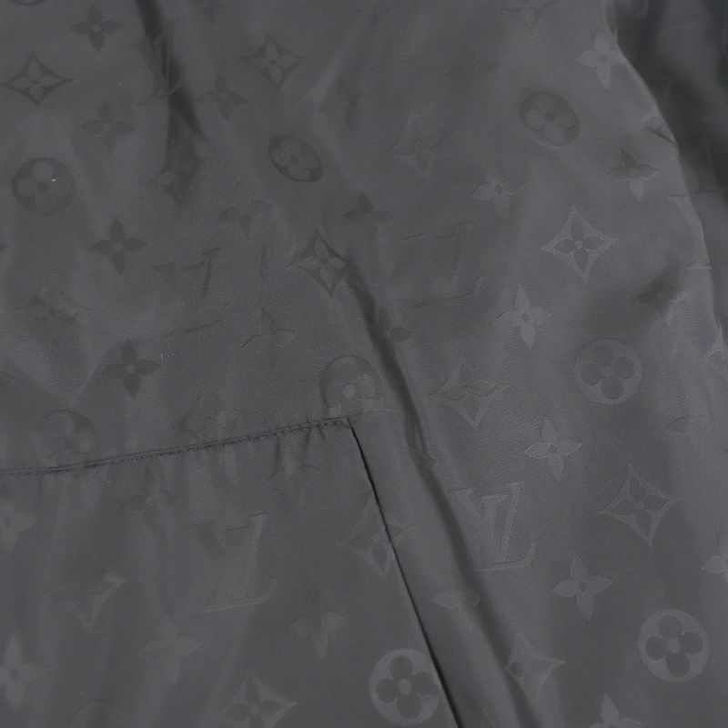 Louis Vuitton 2023 Monogram Reversible WZIP Bomber Jacket Black XL Made In