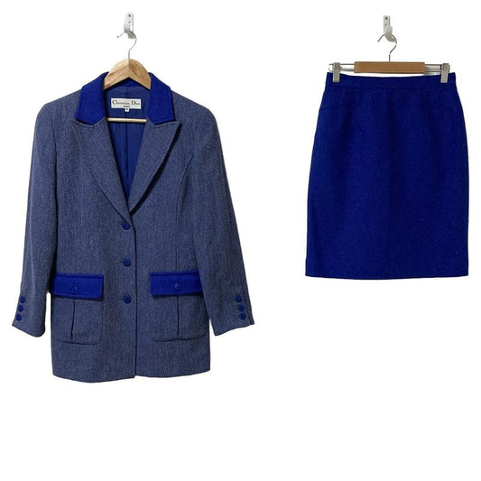 Christian Diorsports Skirt Suit Women - Grey And Blue