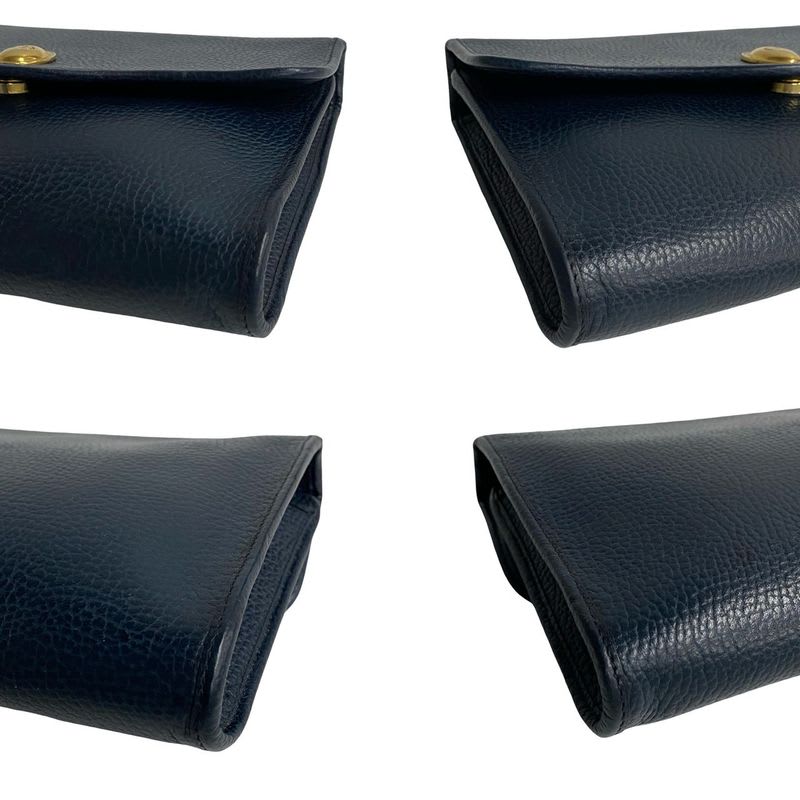 Christian Dior CD Logo Hardware Leather Shoulder Bag Pochette