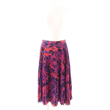 Balenciaga 542847 Allover Pleated Skirt Bottoms Multi 34 Genuine