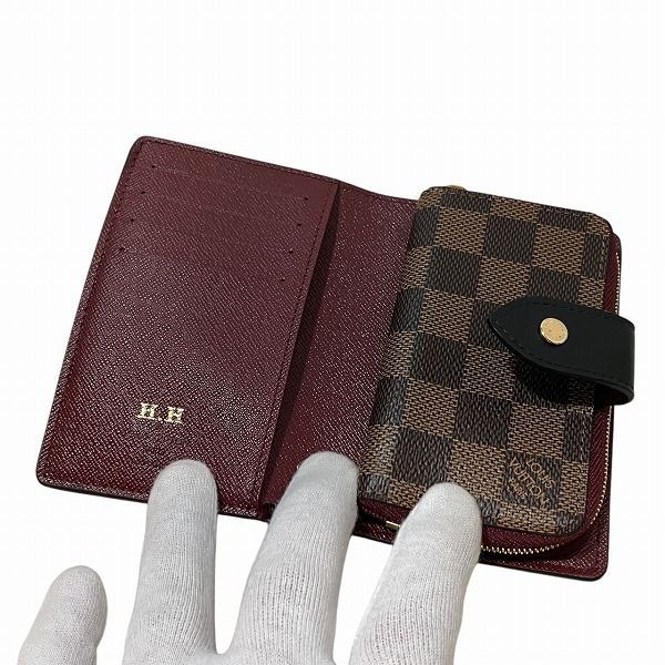 Louis Vuitton Damier Portefeuille Juliette N60381 Bifold Wallet For Women