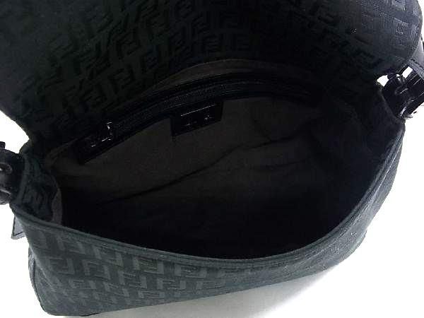 Fendi Zucca Pattern Zucchino Mamma Bucket Nylon Canvas One Shoulder