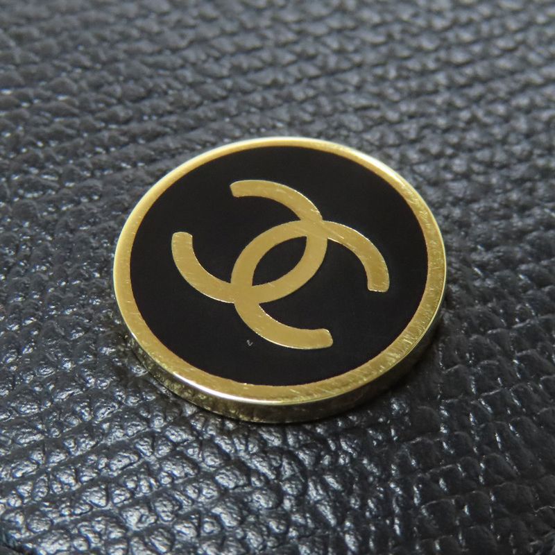 Chanel Coco Button Card Case Calf Women