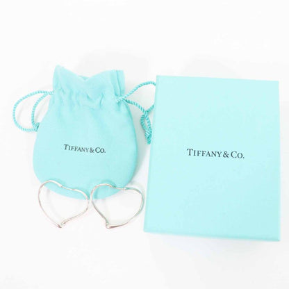Tiffany & Co Open Heart Hoop Earrings For Both Ears Ag925 Silver