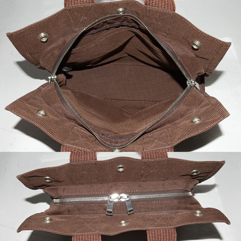 Hermes Tote Handbag Her Line Tote PM Canvas Brown