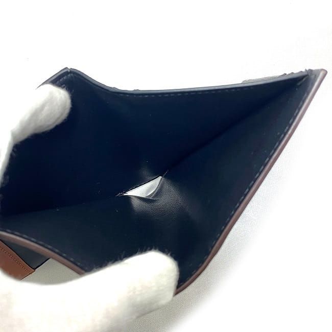 Celine Trifold Wallet Black Brown Blue Gold