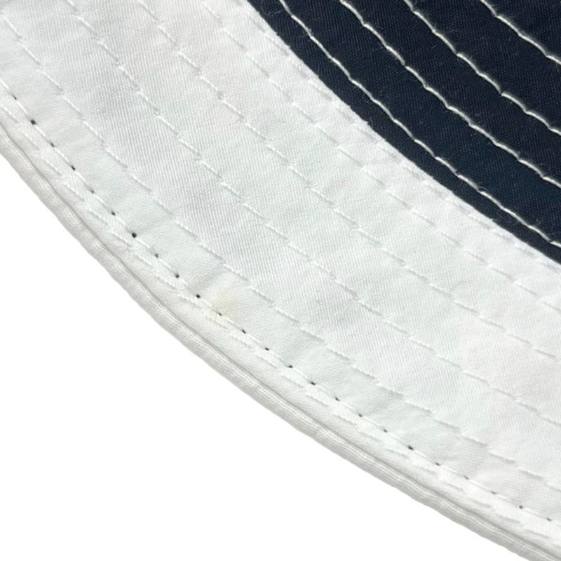 Hermes Cotton Linen Hat Black and White 57