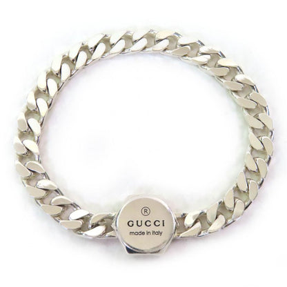 Gucci 779173 Trademark Bracelet Ag925 Logo Bangle Accessory Silver 16 Made In