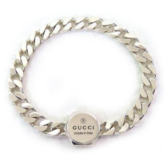 Gucci 779173 Trademark Bracelet Ag925 Logo Bangle Accessory Silver 16 Made In