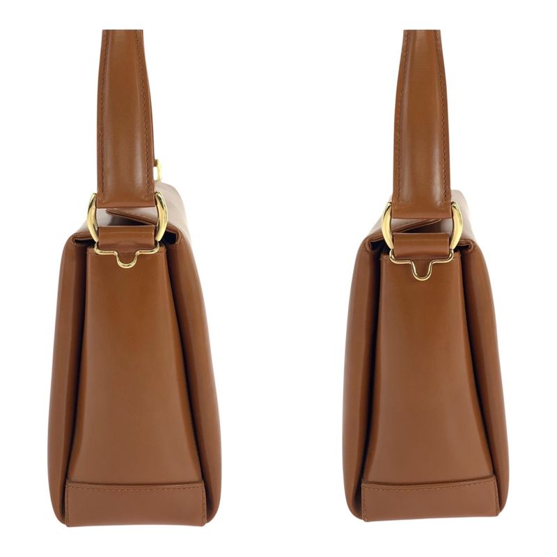 Gucci Vintage Bamboo Brown Gold Hardware Leather 000 926 0175 Handbag Shoulder