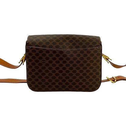 Celine Macadam Blason Triomphe Pattern Logo Carriage Hardware Leather Shoulder