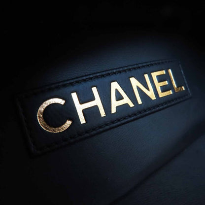 CHANEL 23K G45288 Pin Heel Suede Leather Pumps With Rhinestone Coco Mark Black