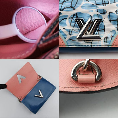 Louis Vuittonportefeuille Twisted Blue And Multicolor Epi M56237 Sp4135