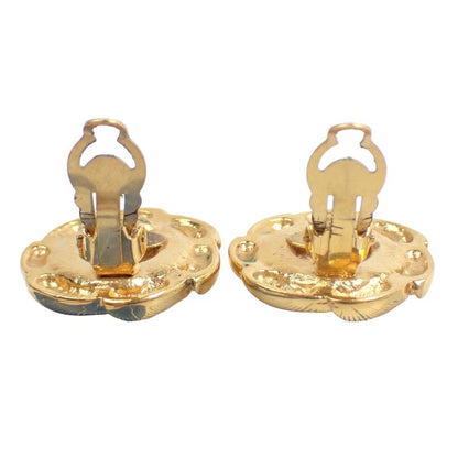 Chanel Rubber None With Blisters Large 93P Earrings Chanel Gold