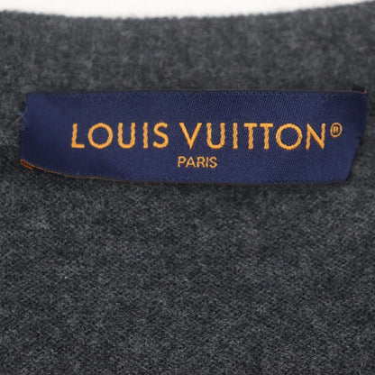  Louis Vuitton 23SS 1aatly Wool Cashmere Monogram Mix Logo Button V-neck Knit