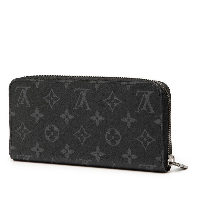 Louis Vuitton Monogram Eclipse Zippy Wallet Horizontal Long Wallet Round Zipper