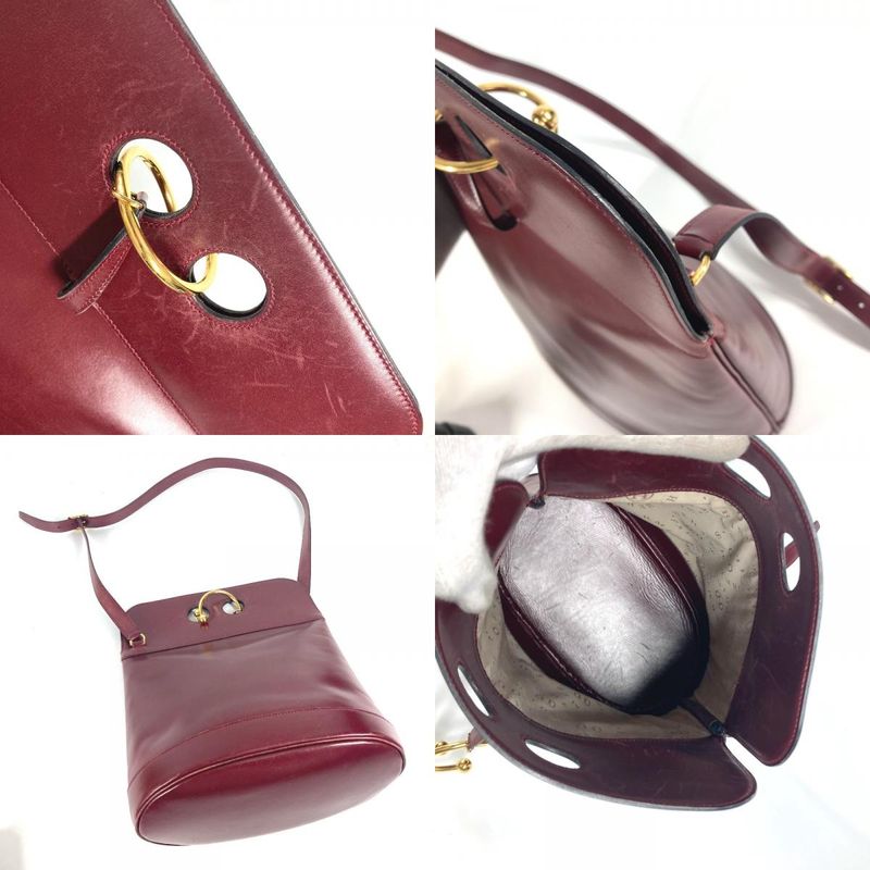 Hermes Shoulder Bag Alix Leather Bordeaux
