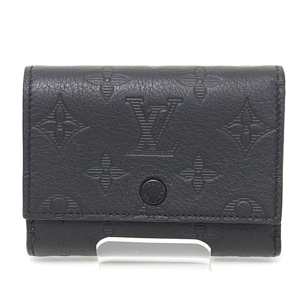 Louis Vuitton Victor Wallet Monogram Shadow Leather Black M12635 Trifold