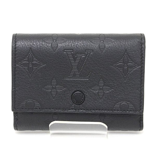 Louis Vuitton Victor Wallet Monogram Shadow Leather Black M12635 Trifold