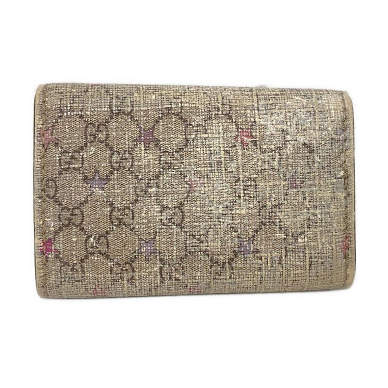 Gucci Key Case Ggearrings 212111 Dark Gray X Black X Multi 6 Hooks