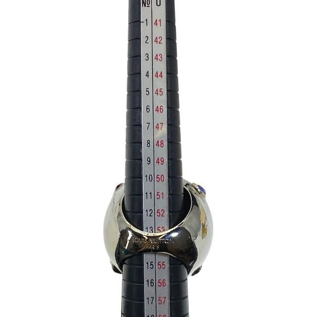 Louis Vuitton Ring Planet Strass Cocktail Ring Accessory Small Metal Rhinestone
