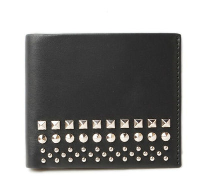 Gucci Wallet Gucci Fold Wallet Leather Studded Black 387455 Ap0qn 1000 Unused