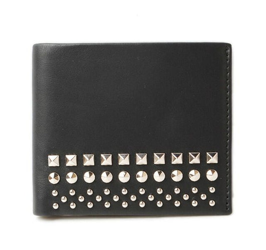 Gucci Wallet Gucci Fold Wallet Leather Studded Black 387455 Ap0qn 1000 Unused