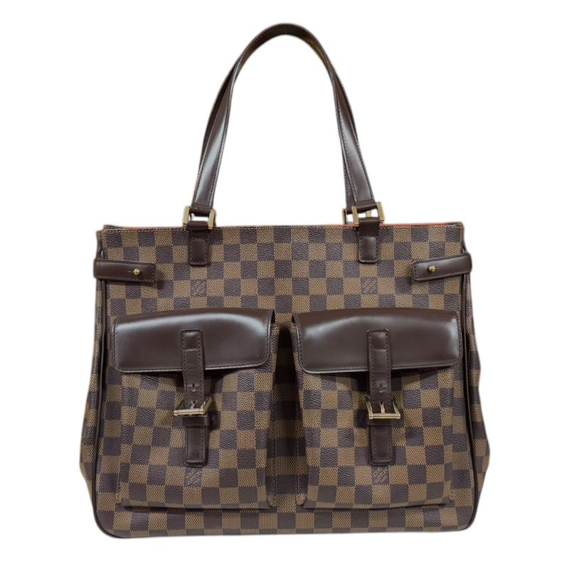 Louis Vuitton Uzes Damier Tote Bag Damier Canvas N51128 Brown Women's Louis