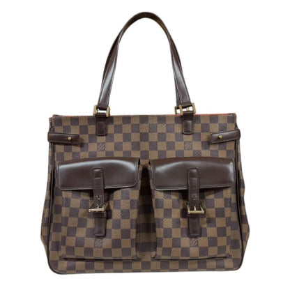 Louis Vuitton Uzes Damier Tote Bag Damier Canvas N51128 Brown Women's Louis
