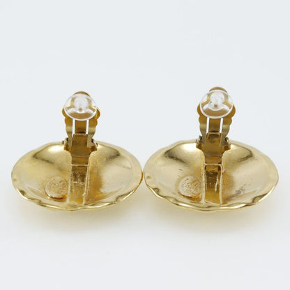 Chanel Coco Mark Matelasse Vintage Gold Plated 23 Ladies 41.9g Earrings