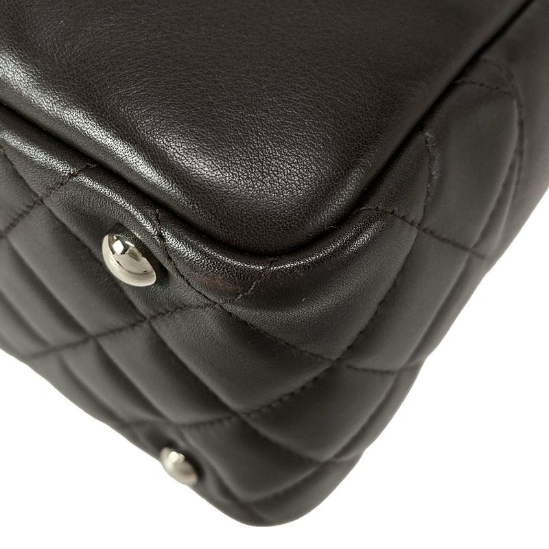 Chanel Shoulder Bag Cambon Line Bow Ring Bag A25171 Dark Brown Leather Lambskin