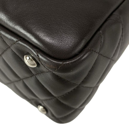 Chanel Shoulder Bag Cambon Line Bow Ring Bag A25171 Dark Brown Leather Lambskin