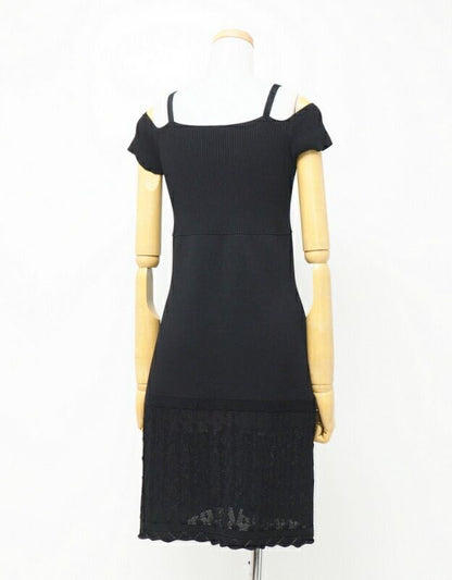 Chanel Dress Size 42 CC Logo Coco Mark Off Shoulder Made In Italy 20231220