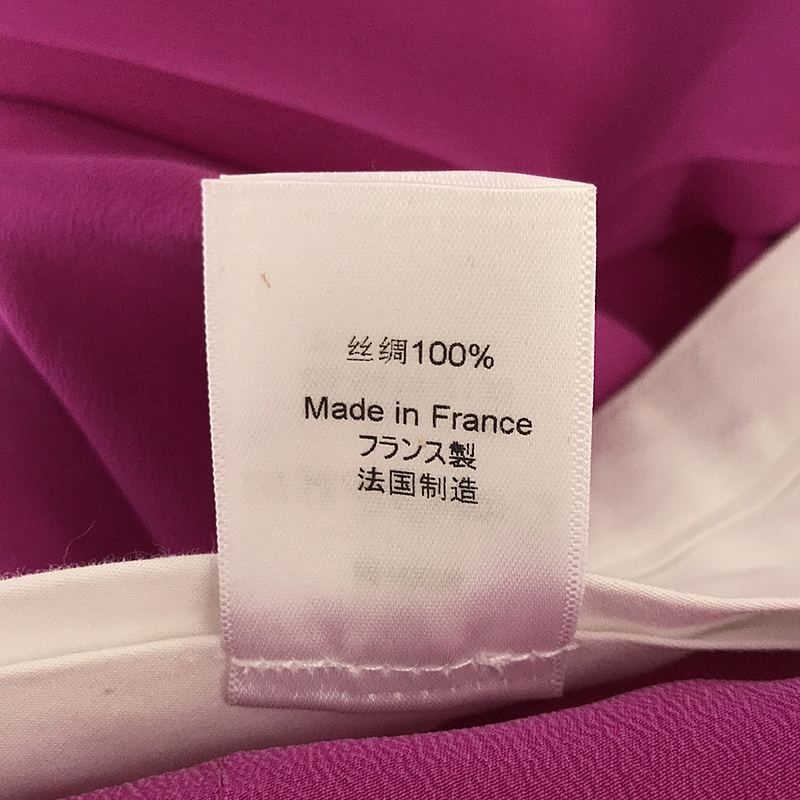 Celine - Phoebe Period Silk Center Press Tapered Pants - 36 - Purple - Women's