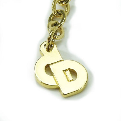 Christian Dior Necklace Metal Gold GP Perfume Bottle Motif Accessories Ladies
