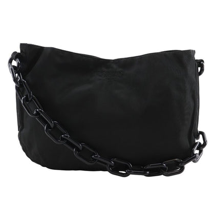 Prada Chain Shoulder B6431 Nylon And Plastic NERO Black Ladies Shoulder Bag