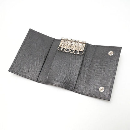 Prada Depos Saffiano Key Case 6-ribbon Leather Made In Italy 20241022 Ra1710