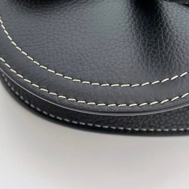 Christian Dior Body Bag Shoulder Bag Black Saddle