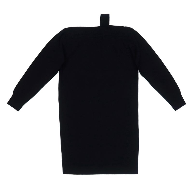 Hermes Asymmetric Dress One Piece Serie 38 BK Cashmere 4h2541d1 Women's